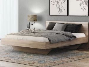 Levitační postel 180x200 z nábytkové desky, dub sonoma DM2