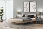 Levitační postel 180x200 z nábytkové desky, dub sonoma DM2
