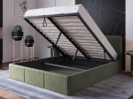 Čalouněná postel s úložným prostorem 140x200 TOP line 7 Olivový Velvet
