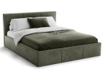 Čalouněná postel s úložným prostorem 140x200 TOP line 7 Olivový Velvet