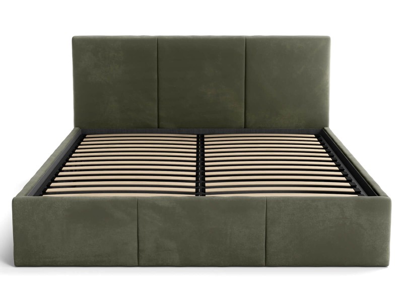 Čalouněná postel s úložným prostorem 140x200 TOP line 7 Olivový Velvet