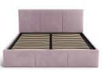 Čalouněná postel s úložným prostorem 140x200 TOP line 7 Růžový Velvet