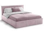 Čalouněná postel s úložným prostorem 180x200 TOP line 7 Růžový Velvet