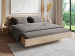 Levitační postel 120x200 z nábytkové desky, dub sonoma DM2