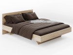 Levitační postel 120x200 z nábytkové desky, dub sonoma DM2