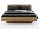 Levitační postel 120x200 z nábytkové desky, dub craft DM2