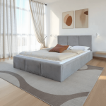 Čalouněná postel s úložným prostorem 180x200 TOP line 7 Šedý Velvet