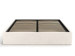 Čalouněná postel s úložným prostorem 160x200 bez čela BOX line Krémová Boucle