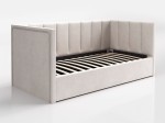 Čalouněná jednolůžková pohovka s roštem a úložným prostorem 90x200, Urus Soro 21
