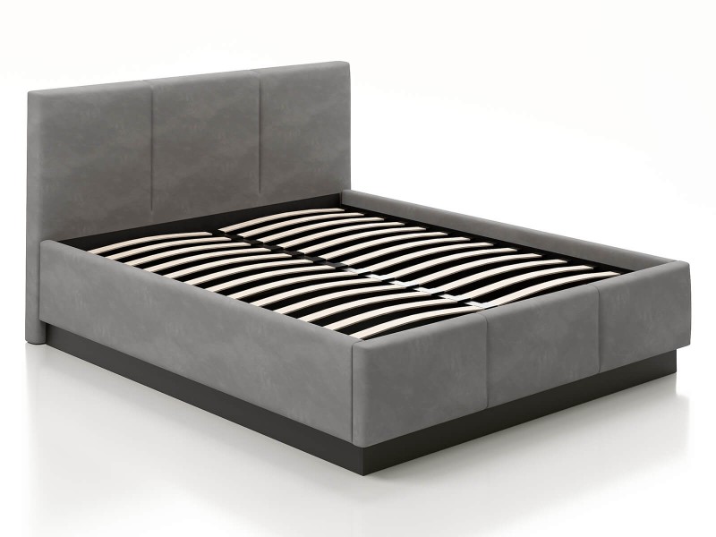 Čalouněná levitační postel s úložným prostorem 180x200 TOP line 8 Grafitový Velvet