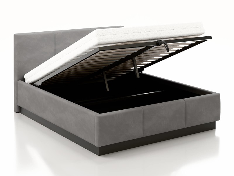 Čalouněná levitační postel s úložným prostorem 180x200 TOP line 8 Grafitový Velvet
