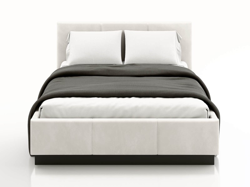 Čalouněná levitační postel s úložným prostorem 160x200 TOP line 8 Šedý  Velvet