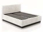 Čalouněná levitační postel s úložným prostorem 180x200 TOP line 8 Šedý  Velvet