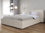 Čalouněná postel s úložným prostorem 140x200 PRO line 20 Krémová Boucle