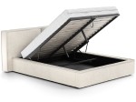 Čalouněná postel s úložným prostorem 140x200 PRO line 20 Krémová Boucle