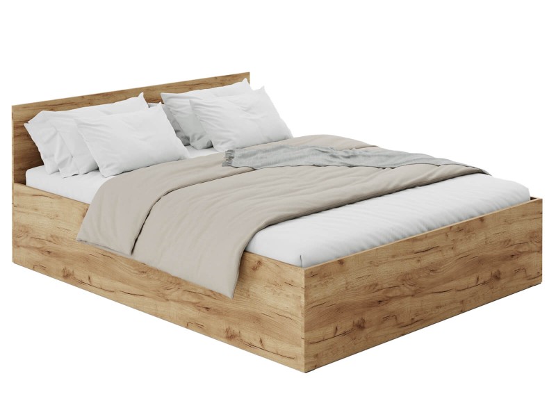 Postel 120x200 DM1 dub craft s roštem