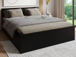 Postel 140x200 DM1 Černý s roštem
