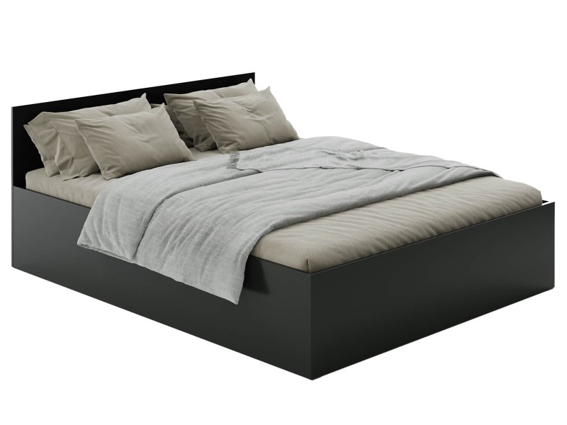 Postel 120x200 DM1 Černý s roštem