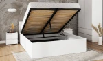 Postel DM1 140x200 s roštem a úložným prostorem, bílá