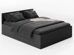 Postel DM1 140x200 s roštem a úložným prostorem, černá