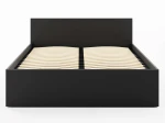 Postel DM1 140x200 s roštem a úložným prostorem, černá