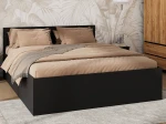 Postel DM1 160x200 s roštem a úložným prostorem, černá