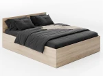 Postel DM1 180x200 s roštem a úložným prostorem, dub sonoma