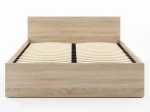 Postel DM1 140x200 s roštem a úložným prostorem, dub sonoma