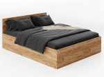 Postel DM1 120x200 s roštem a úložným prostorem, dub craft
