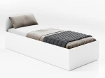 Postel DM1 90x200 s roštem a úložným prostorem, bílá