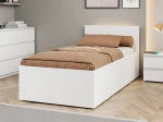 Postel DM1 90x200 s roštem a úložným prostorem, bílá