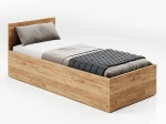 Postel DM1 90x200 s roštem a úložným prostorem, dub craft