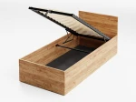 Postel DM1 90x200 s roštem a úložným prostorem, dub craft