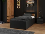 Postel DM1 90x200 s roštem a úložným prostorem, černá