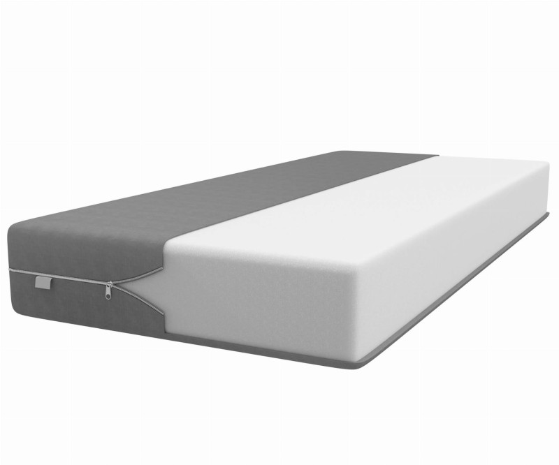 Postel z masivu VitBed 160x200 Isao ořech s roštem + Matrace Heka 160x200