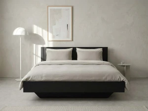 Levitační postel 160x200 z nábytkové desky, Černý DM2