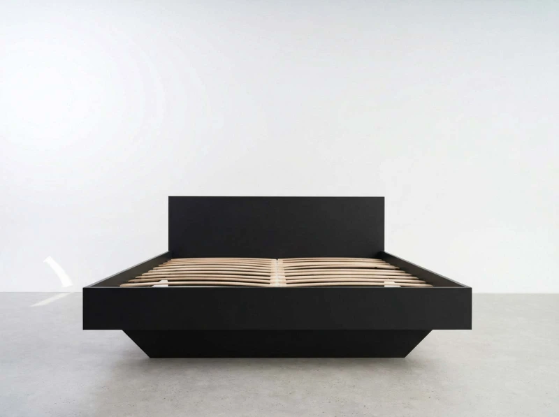 Levitační postel 180x200 z nábytkové desky, Černý DM2