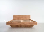Levitační postel 180x200 z nábytkové desky, dub craft DM2