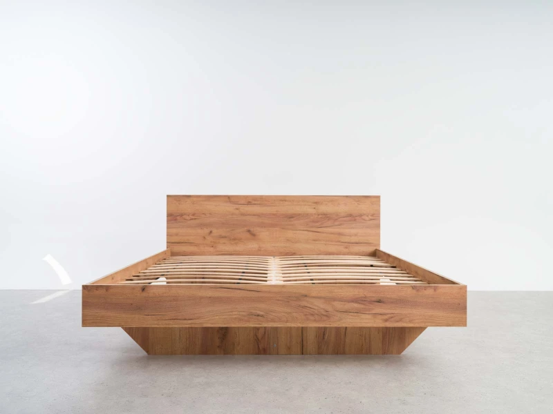 Levitační postel 180x200 z nábytkové desky, dub craft DM2
