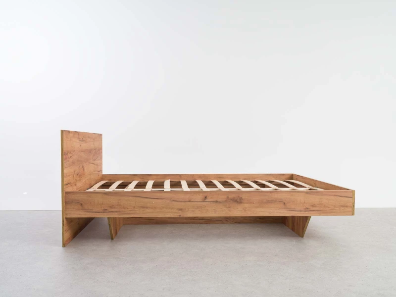 Levitační postel 160x200 z nábytkové desky, dub craft DM2