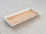 Levitační postel 160x200 z nábytkové desky, bílá DM2