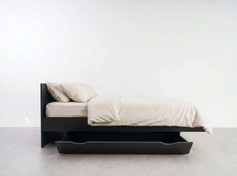 Levitační postel 180x200 z nábytkové desky, Černý DM2