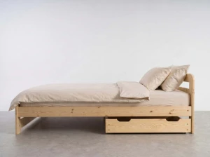 Šuplík pod postel 98 cm borovice