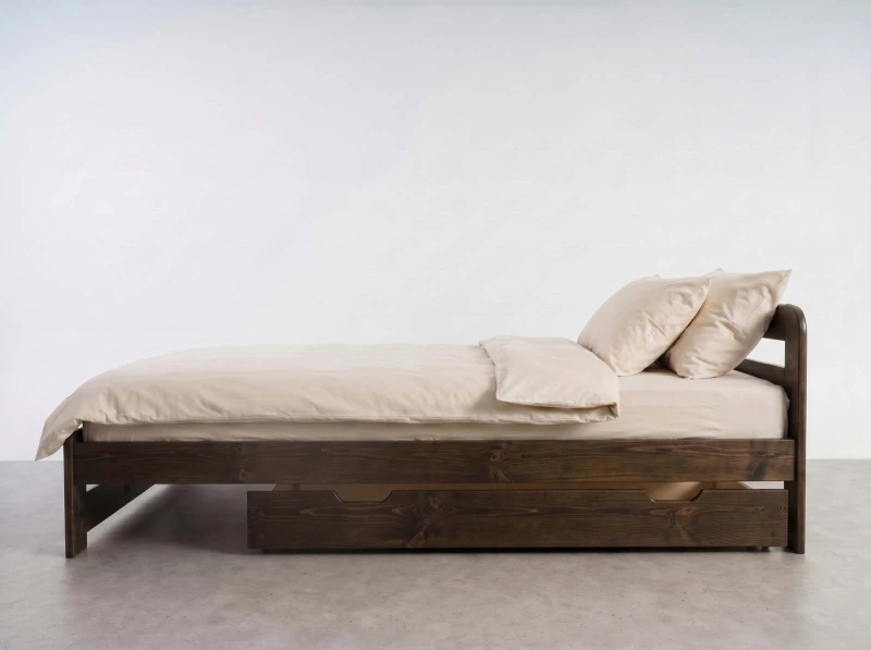 Šuplík pod postel 150 cm ořech