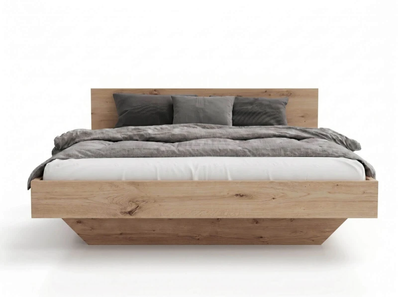 Levitační postel 180x200 z nábytkové desky, dub artisan DM2