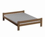 Postel z masivu VitBed 120x200 Fumi dub s roštem + Matrace Kassandra 120x200