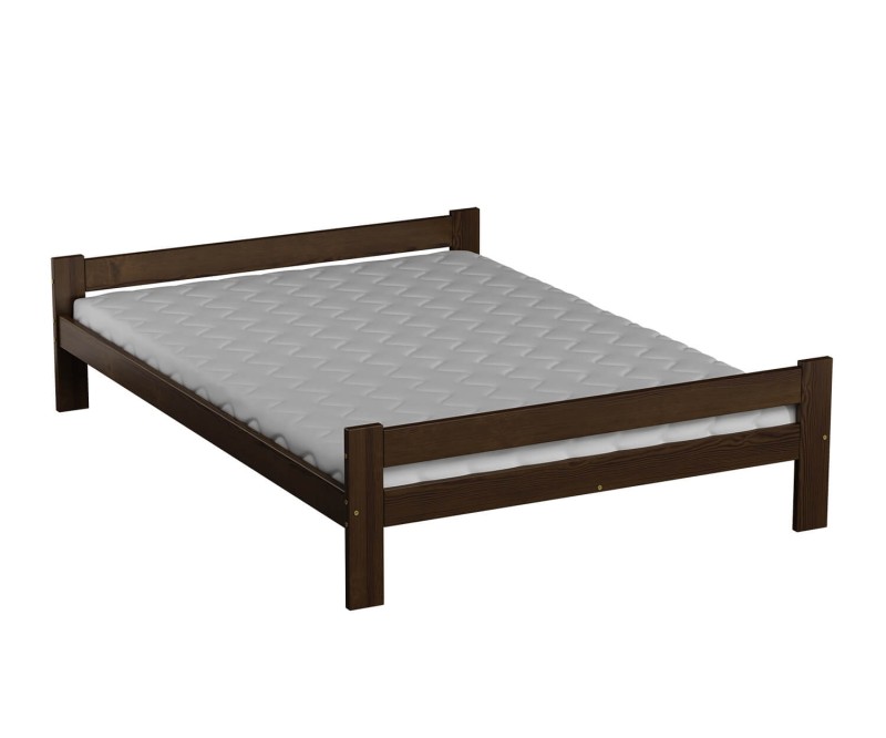 Postel z masivu VitBed 120x200 Fumi ořech s roštem + Matrace Kassandra 120x200