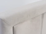 Čalouněná postel s úložným prostorem 120×200 cm Rema Velvet – šedá