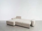 Rohová rozkládací sedací souprava Rigel Tresor 22 – béžový, levá