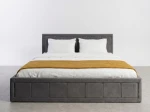 Čalouněná postel s úložným prostorem 160×200 cm Rema Velvet – Grafitový